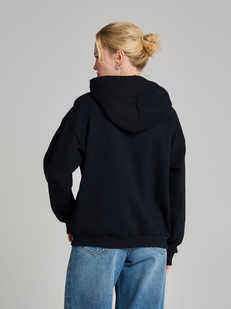 Утепленное худи с начёсом