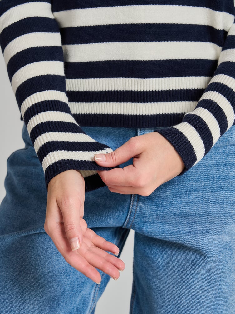 Джемпер трикотажный в полоску