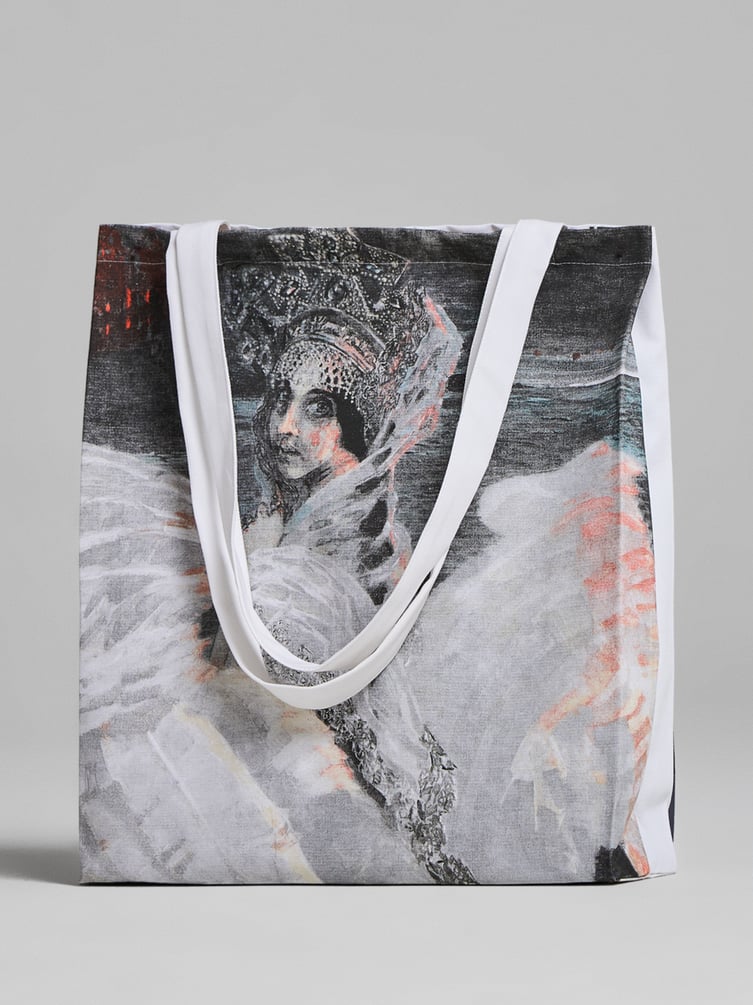 Сумка-шоппер с принтом картин Третьяковской галереи