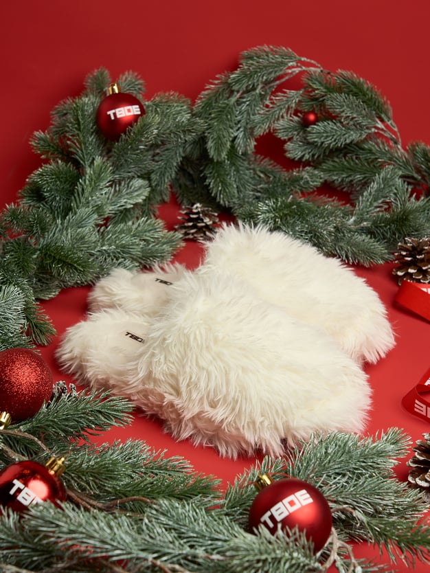 Домашние тапочки плюшевые