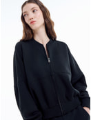 Утепленная толстовка бомбер с начесом