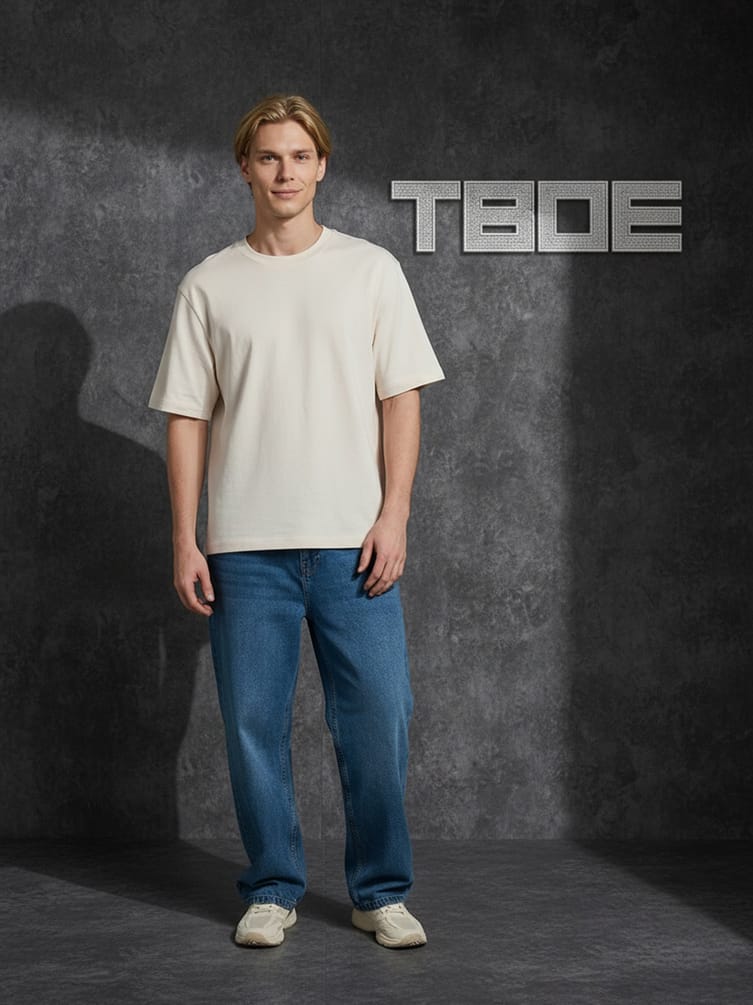 Джинсы багги широкие