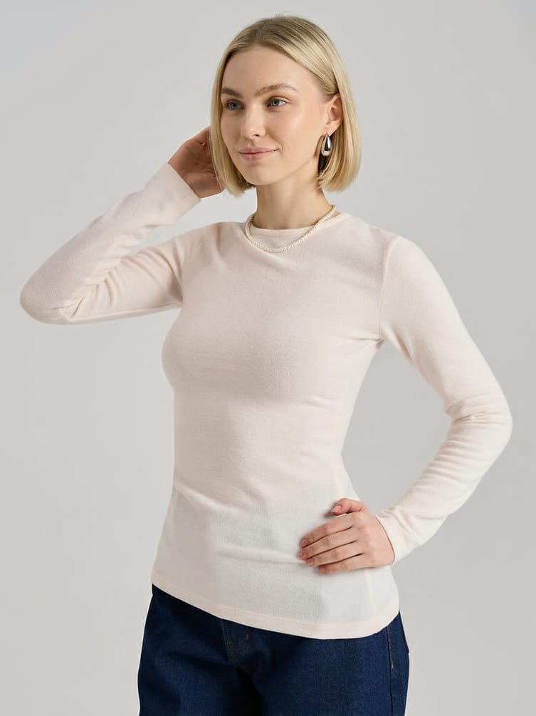 Лонгслив асимметричный с драпировкой