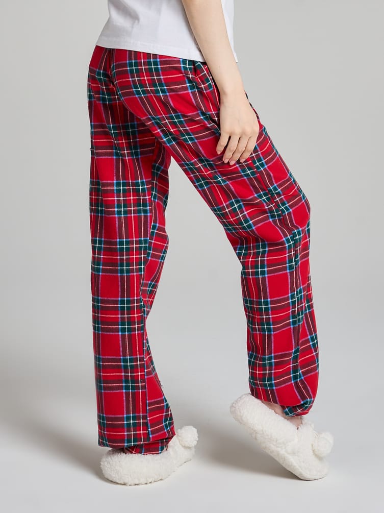 Пижамные брюки в клетку