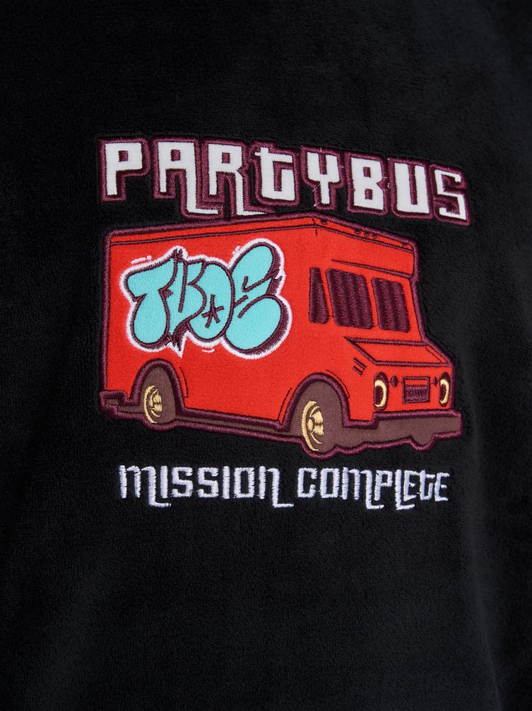 Пижама плюшевая с вышивкой и штанами