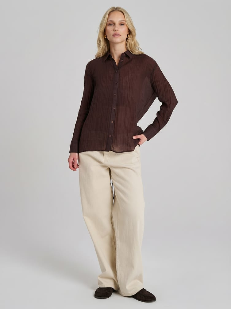 Рубашка летняя со шнуровкой на спине