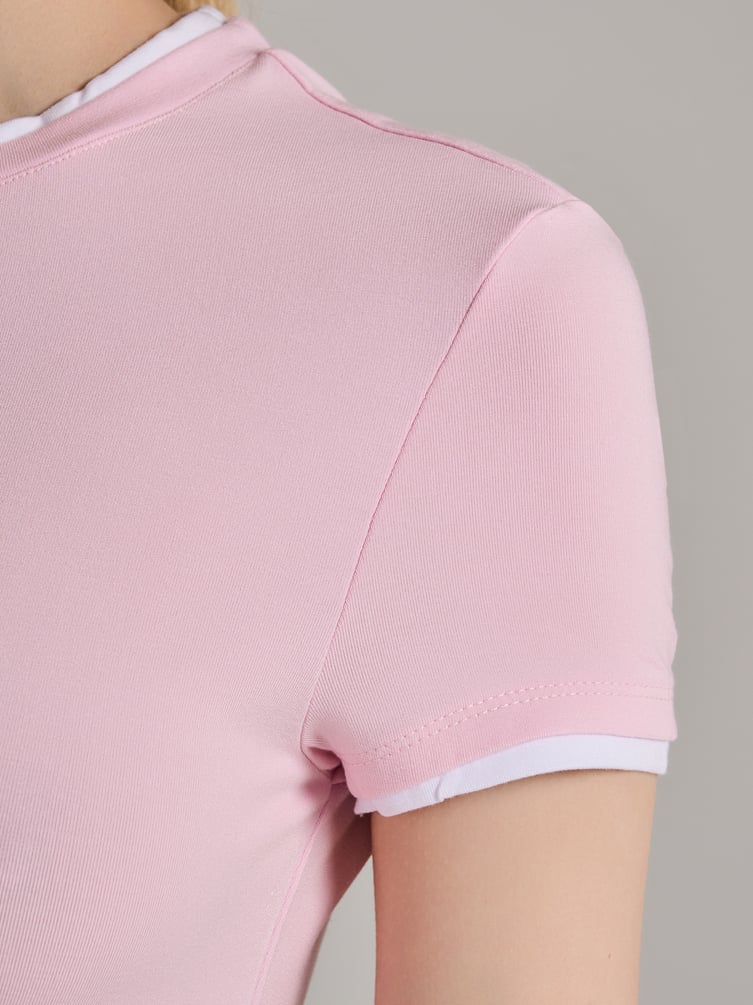 Футболка двойная приталенная