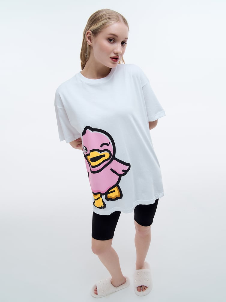 Пижама оверсайз с принтом B.Duck