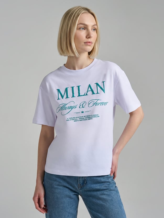 Футболка оверсайз с надписью