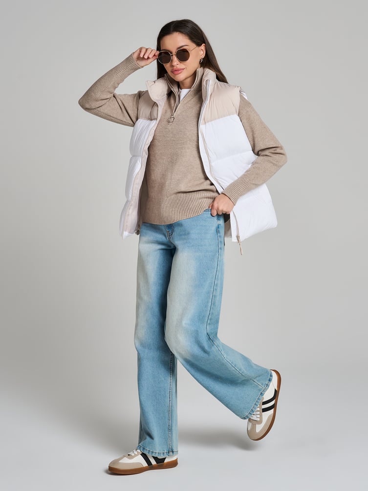 Свитер с горлом на молнии