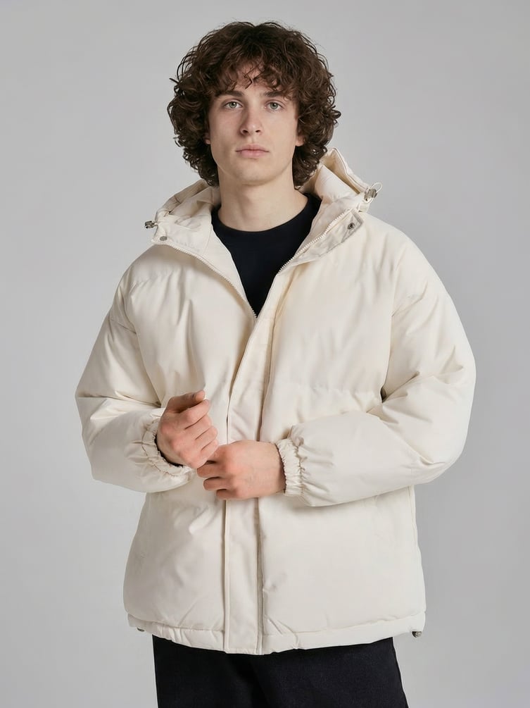 Куртка зимняя с капюшоном на синтепоне