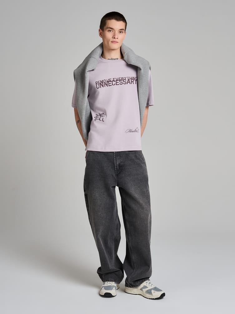 Футболка оверсайз из хлопка с надписью