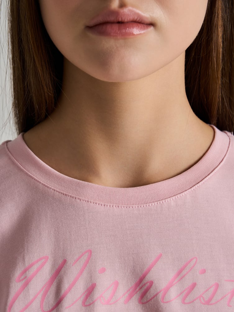 Футболка оверсайз из хлопка с принтом