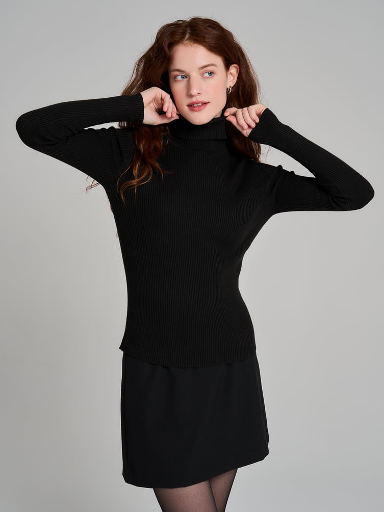 Водолазка лапша с высоким горлом