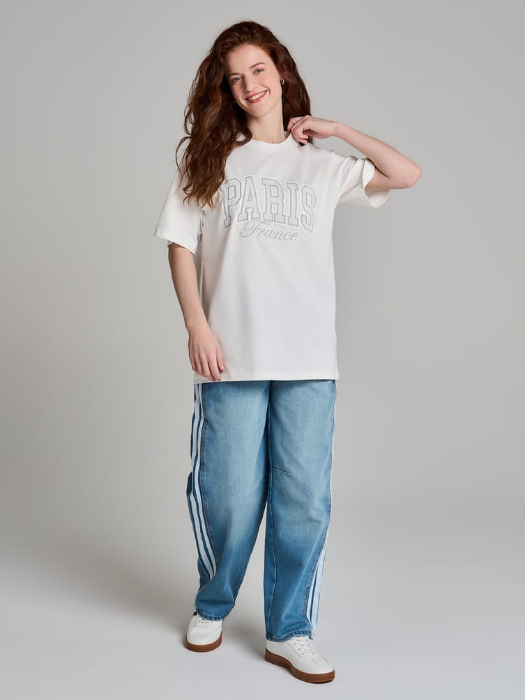 Футболка оверсайз с надписью Paris