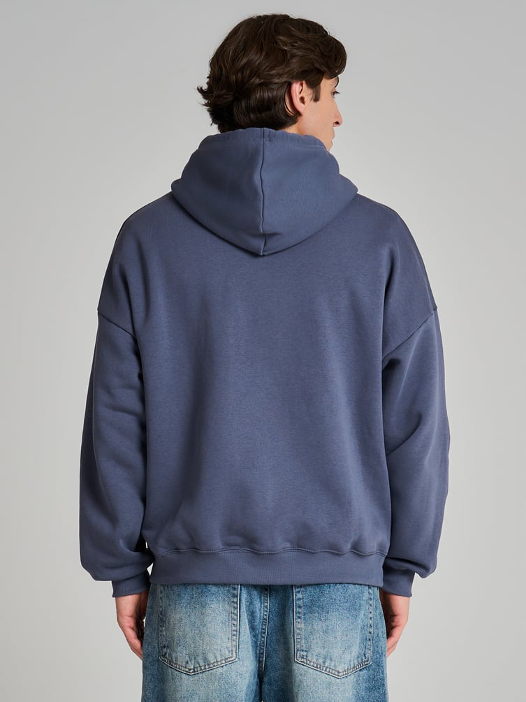 Зип худи оверсайз с начесом на молнии