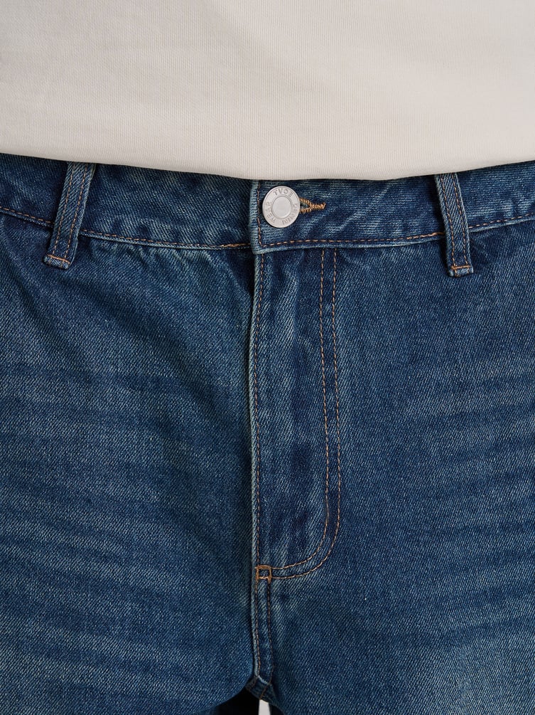 Джинсы Ballon со смещенными боковыми швами