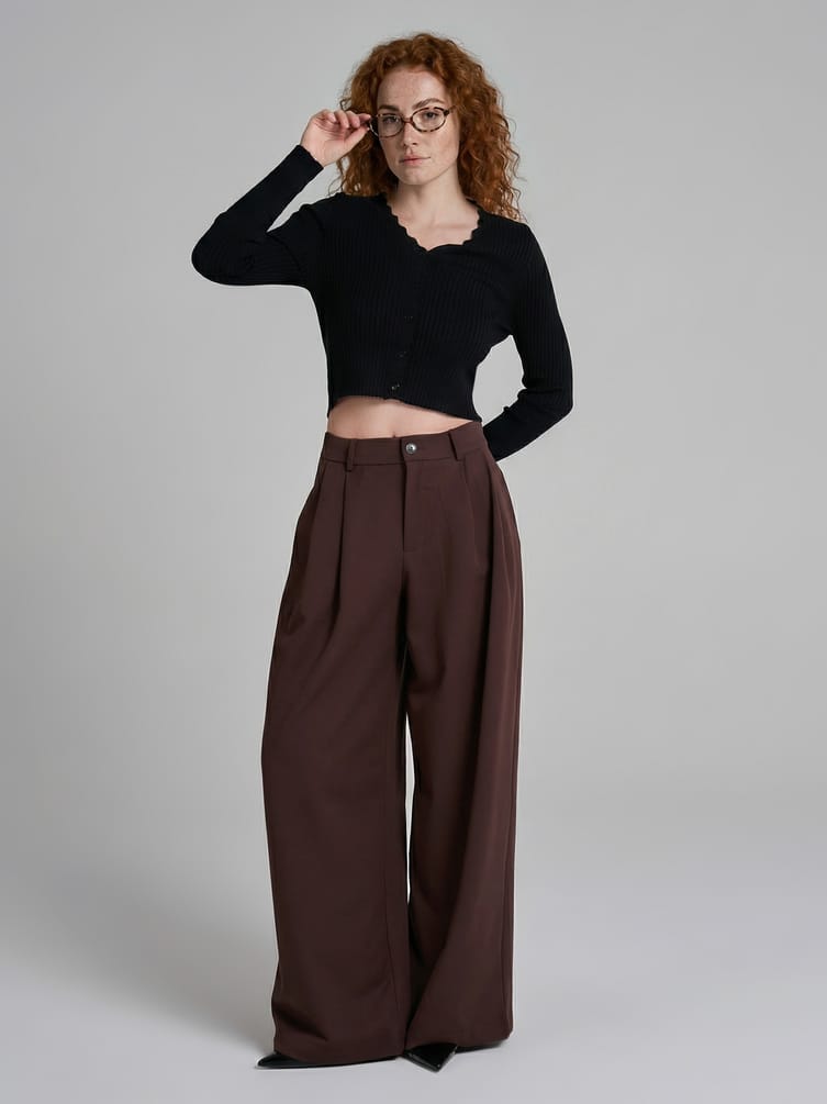 Кардиган укороченный на пуговицах