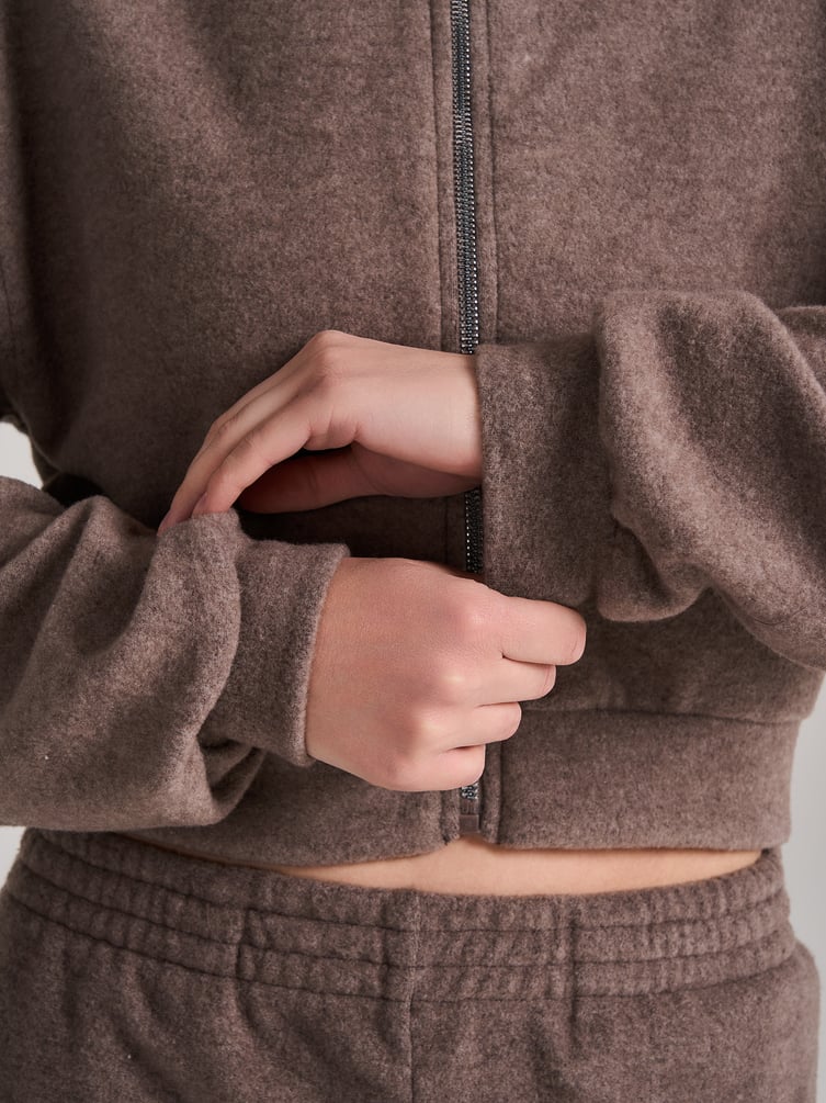 Толстовка с капюшоном трикотажная