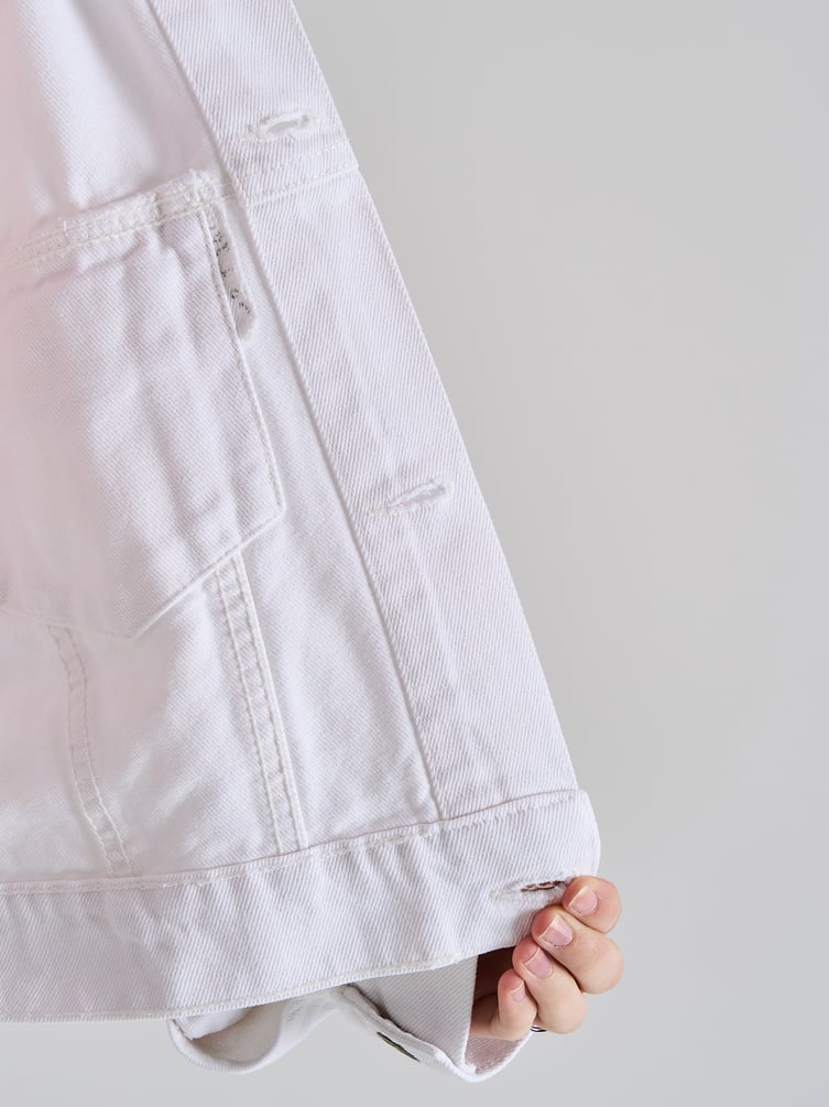 Куртка джинсовая оверсайз укороченная