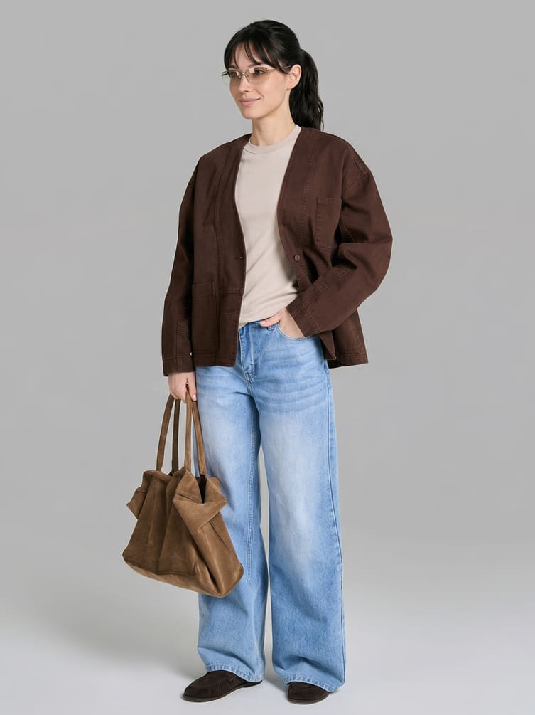 Джинсы широкие