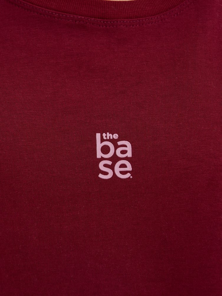 Плотная футболка оверсайз из хлопка THE BASE