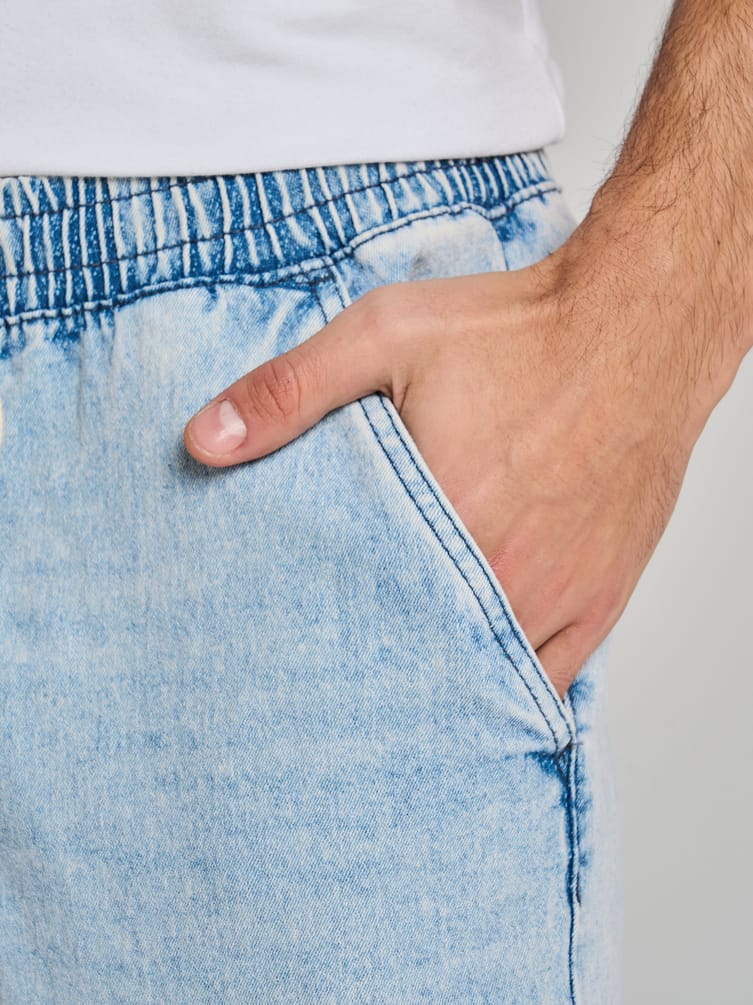 Джинсы джоггеры на резинке