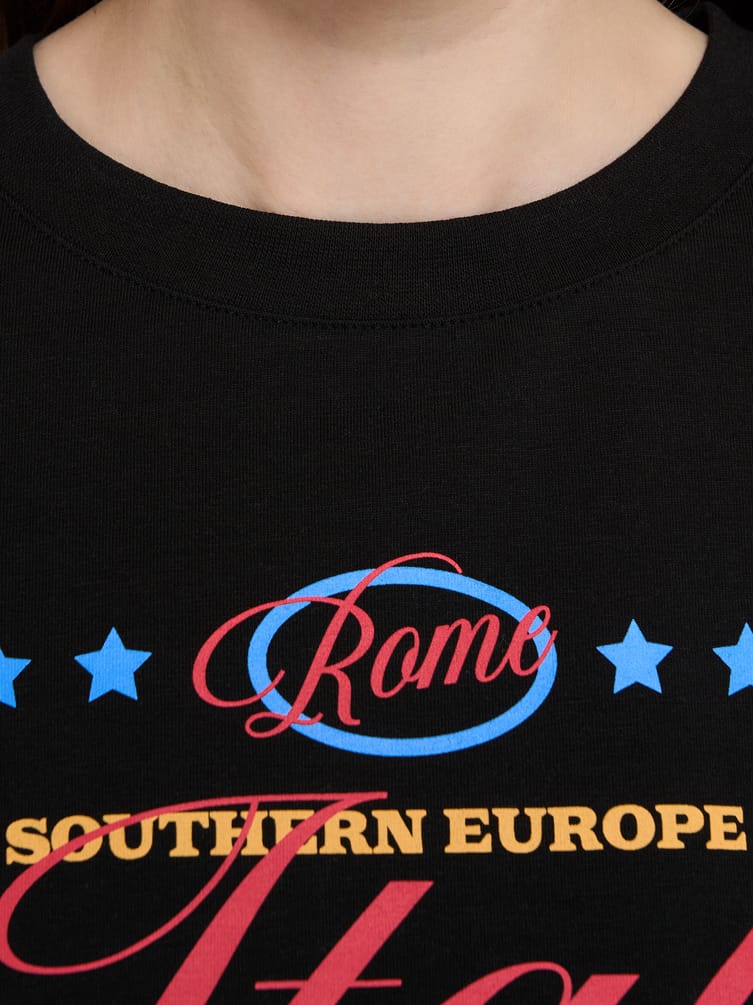 Футболка оверсайз с надписью