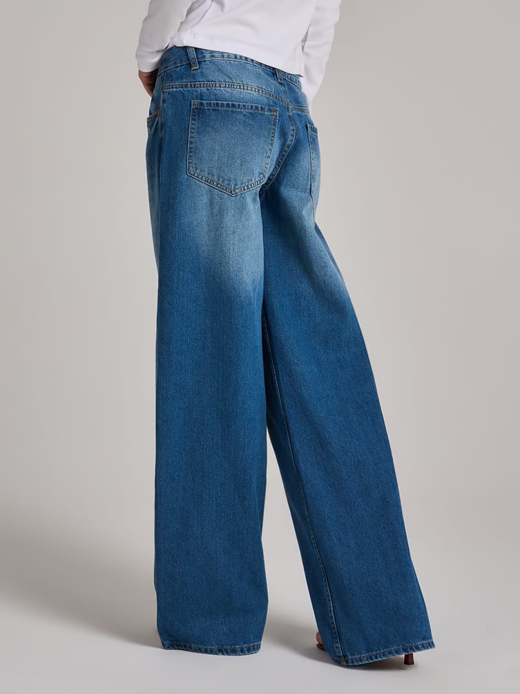 Джинсы бойфренды широкие