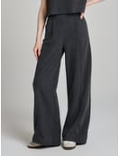 Широкие брюки в рубчик со стрелками