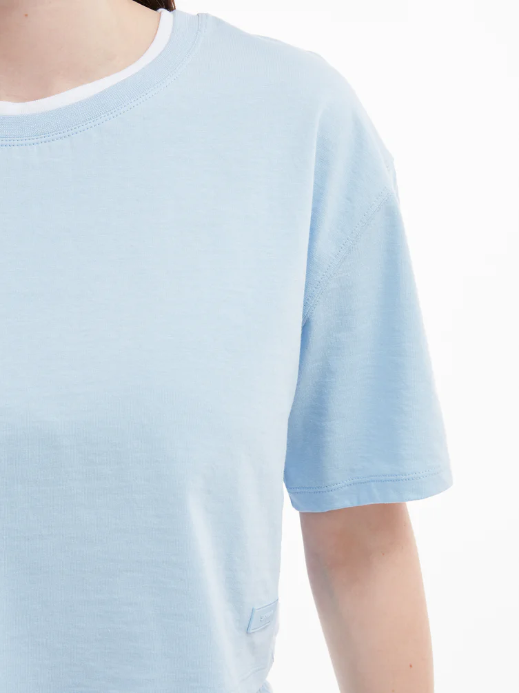 Короткая футболка оверсайз Color Basic