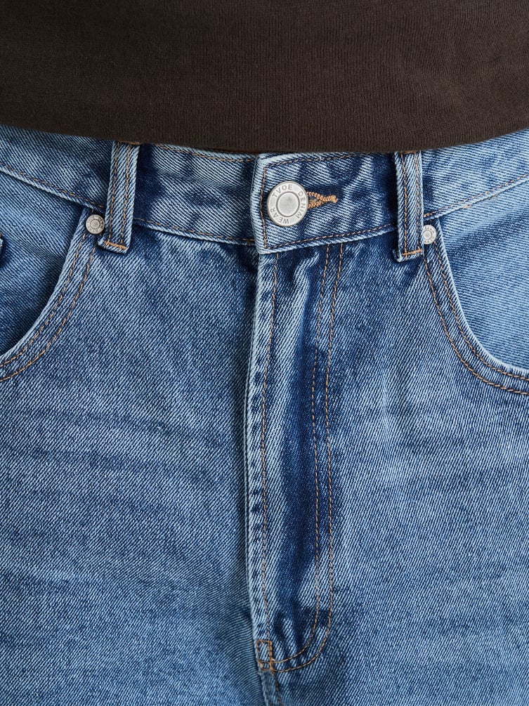 Джинсы широкие багги