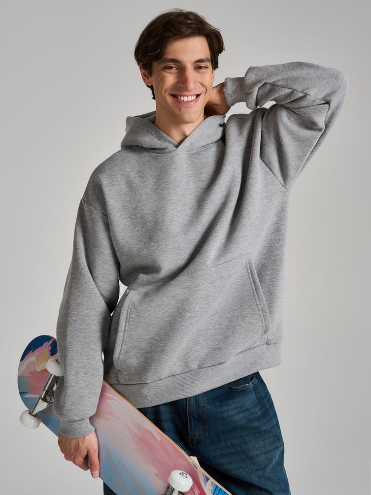 Утепленное худи с начесом