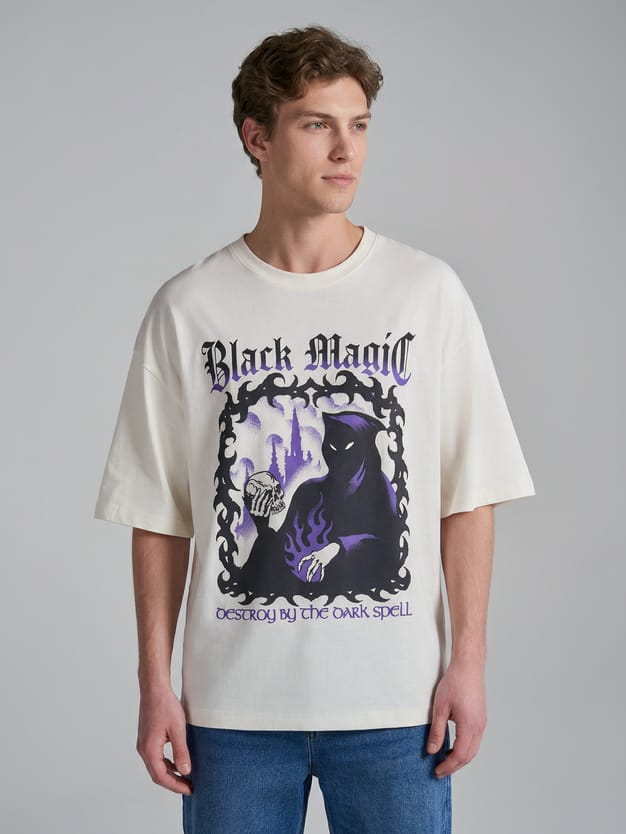 Футболка оверсайз с принтом