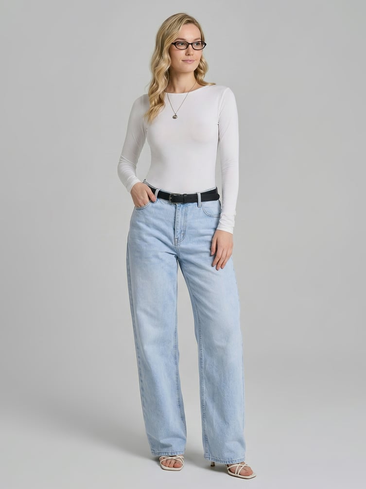 Боди с длинным рукавом