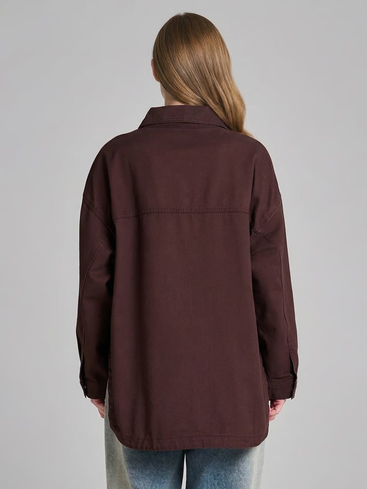 Рубашка джинсовая оверсайз