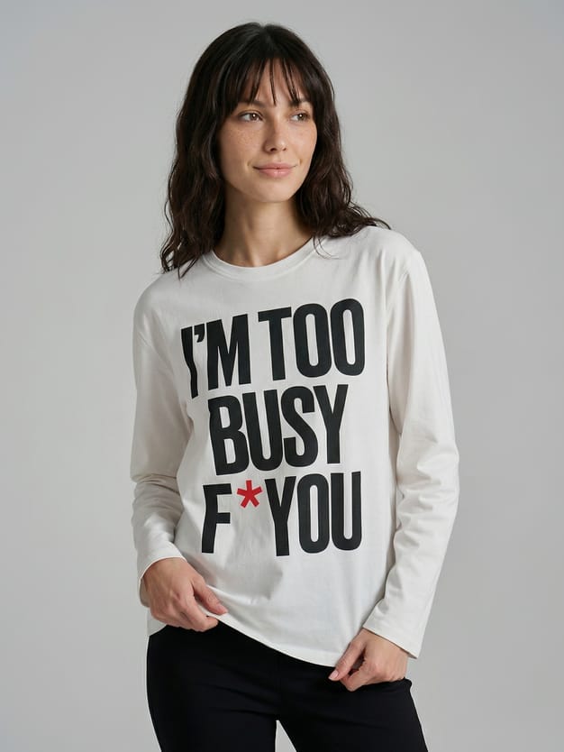 Лонгслив оверсайз с надписью