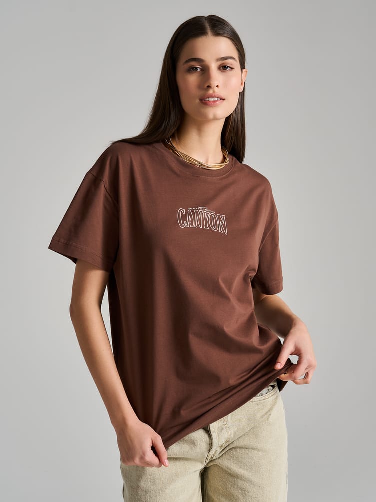 Хлопковая футболка с надписью на спине