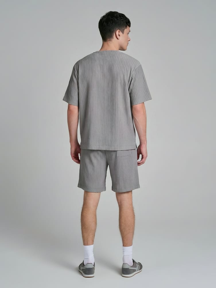 Шорты повседневные из жатого материала