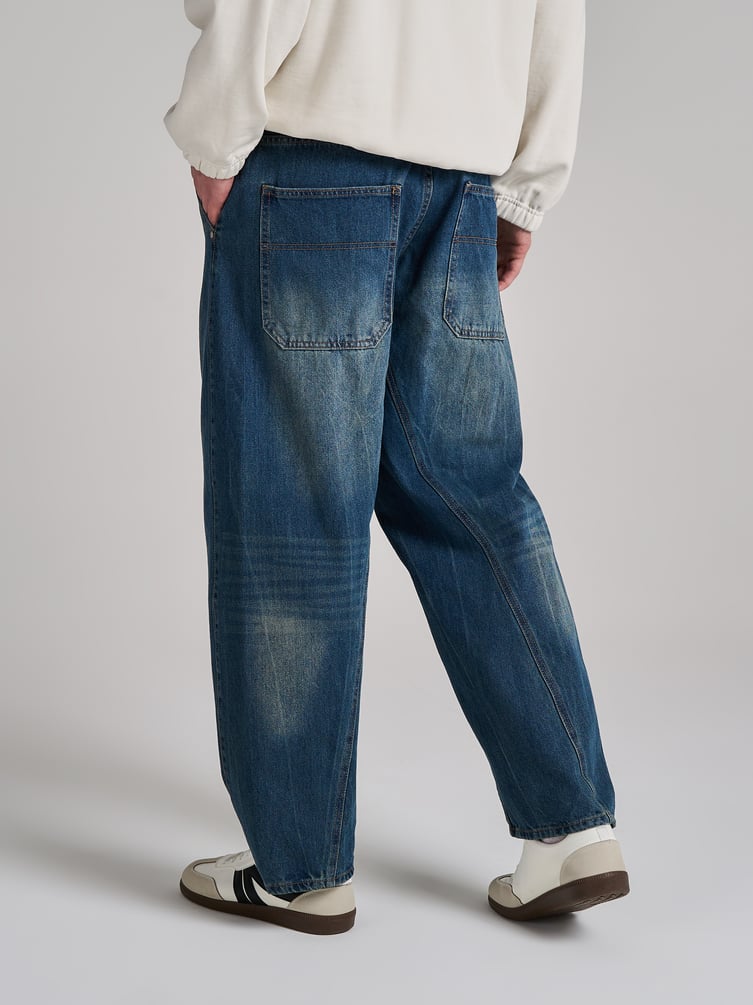 Джинсы Ballon со смещенными боковыми швами