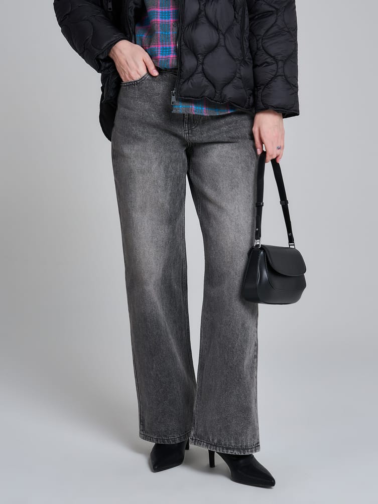 Джинсы Baggy с винтажной стиркой