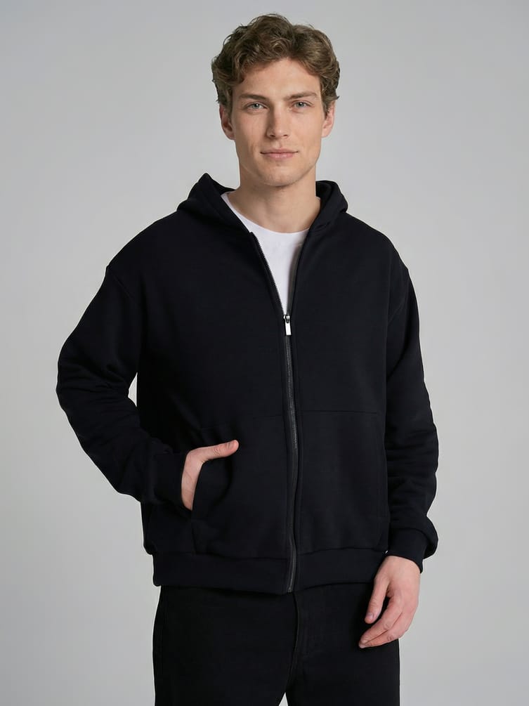 Толстовка с капюшоном без начеса