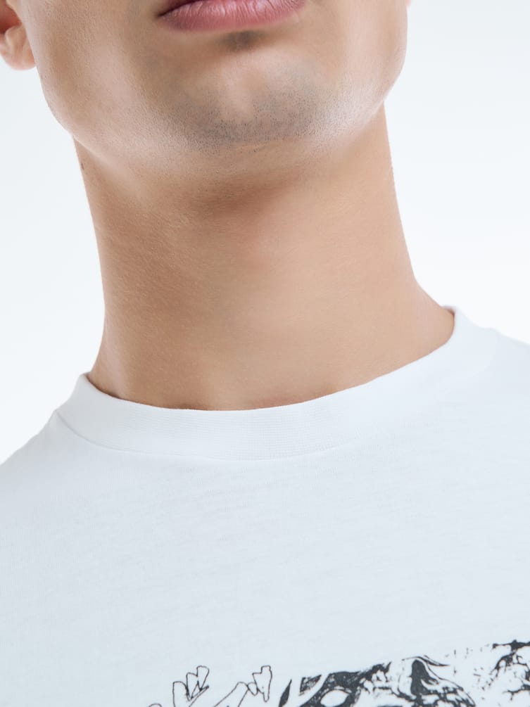 Футболка с принтом аниме монстра