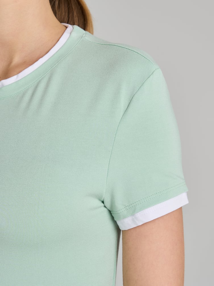 Футболка двойная приталенная