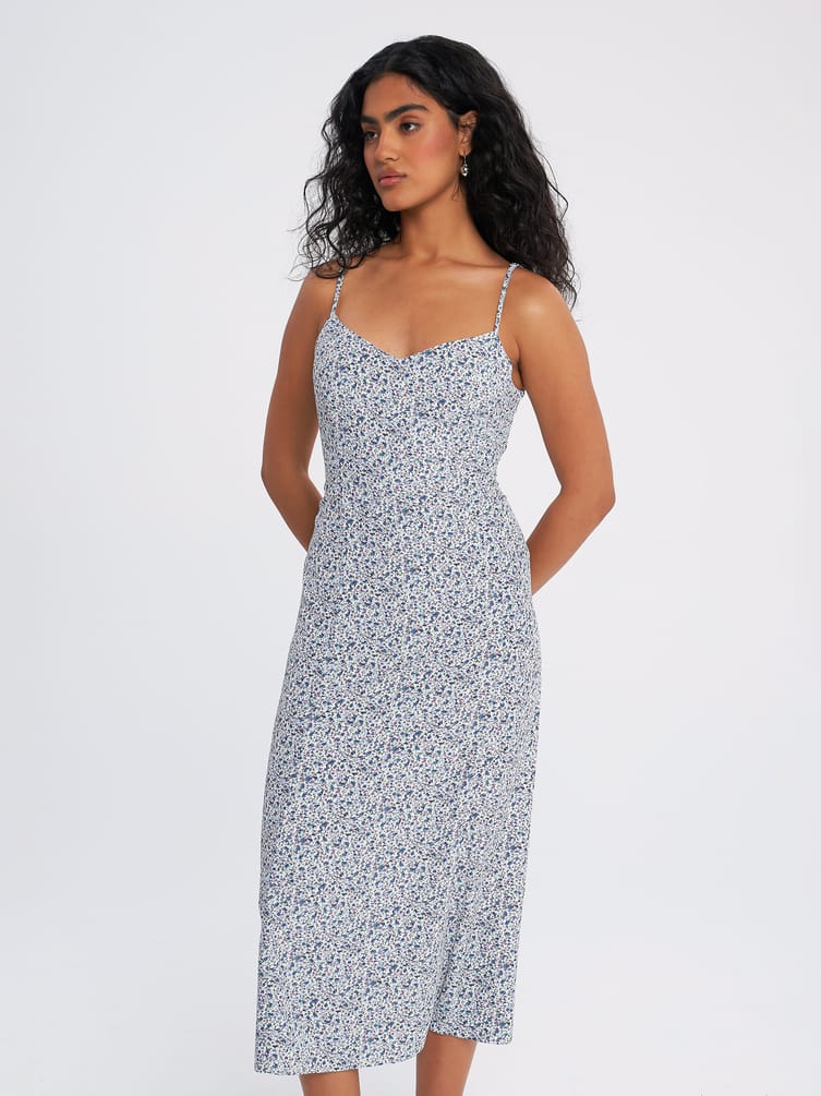 Сарафан миди на бретелях