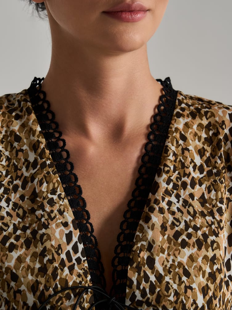 Платье вечернее леопардовое