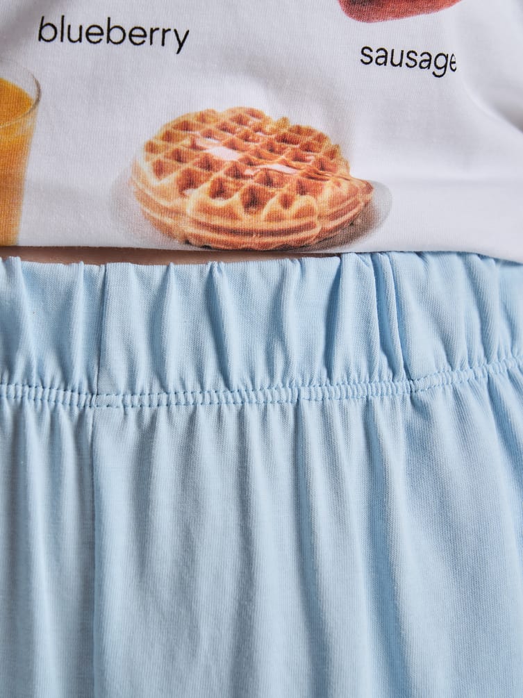 Пижама из хлопка с футболкой и брюками