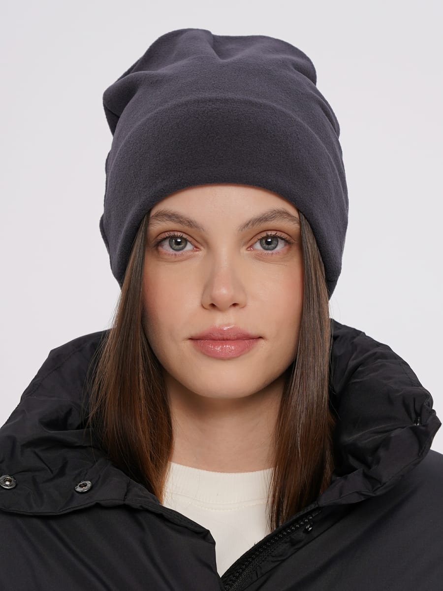 Флисовая осенняя зимняя шапка