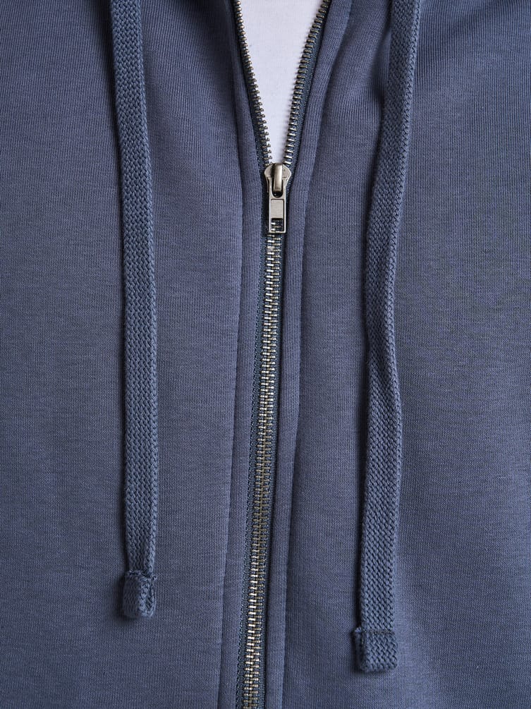 Зип худи оверсайз с начесом на молнии