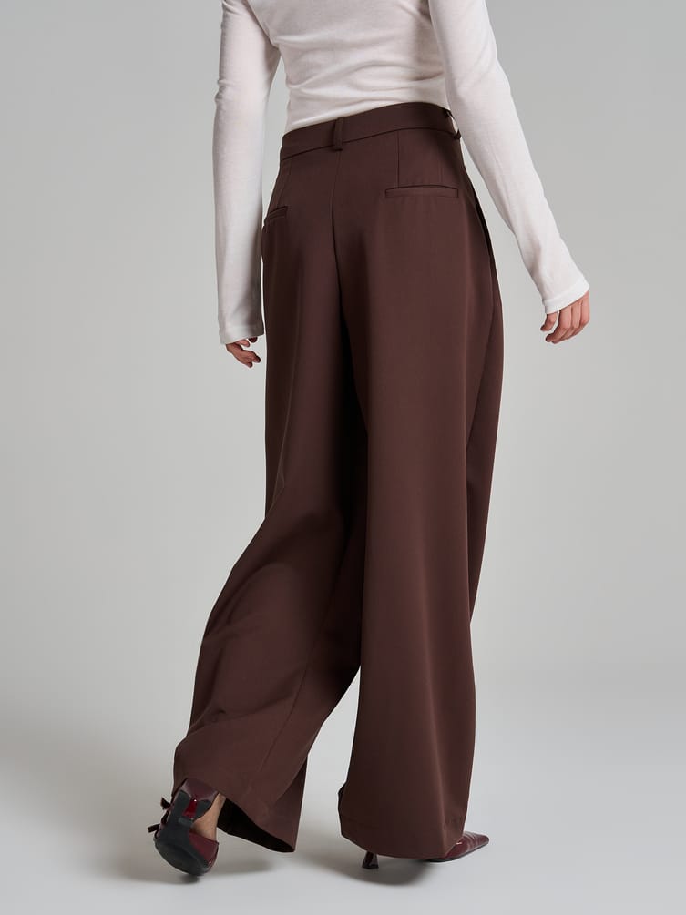 Брюки классические широкие